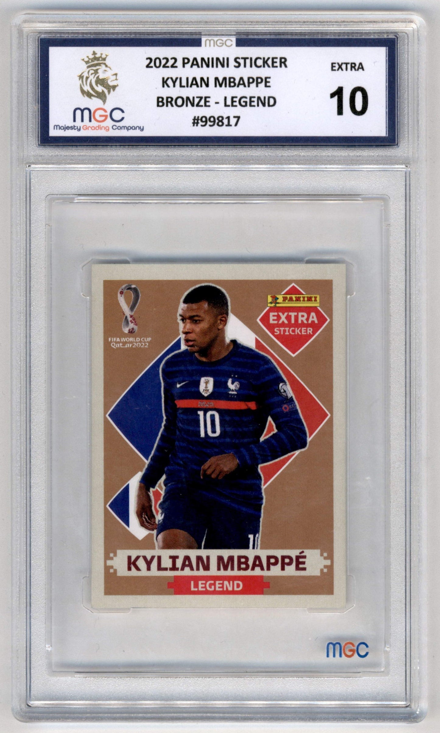 Panini Stickers Kylian Mbappe Bronze Legend 2022 Mgc10