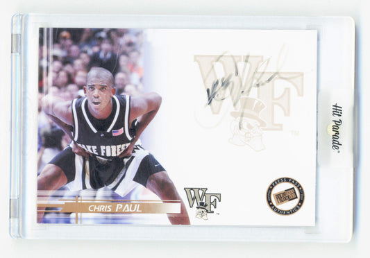 Hit Parade Chris Paul On Card Autograph Hit Parade Basketball 2005