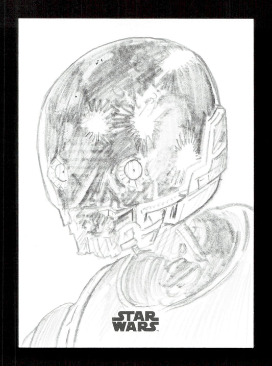 Topps K2SO Star Wars Sketch Card By Dan Cooney Star Wars Chrome Galaxy 2025