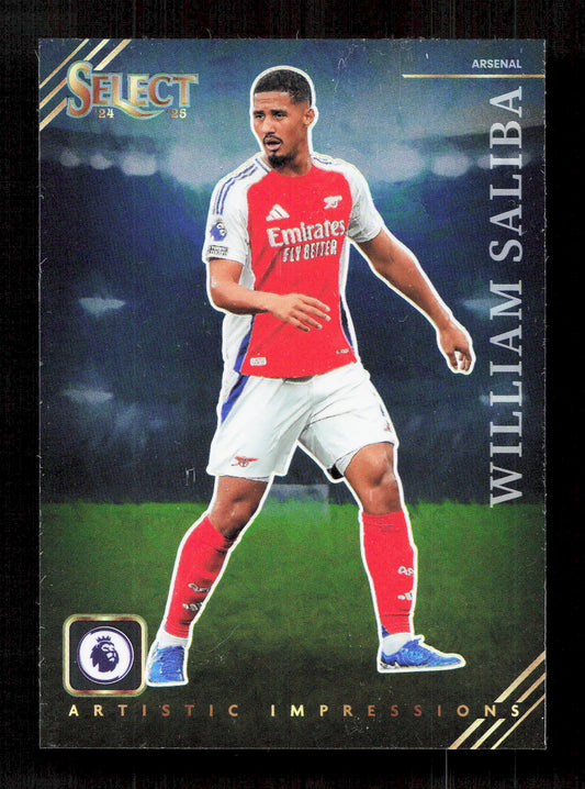 Panini William saliba Artistic Impressions Prizm Card Panini Select 2023-24 #6