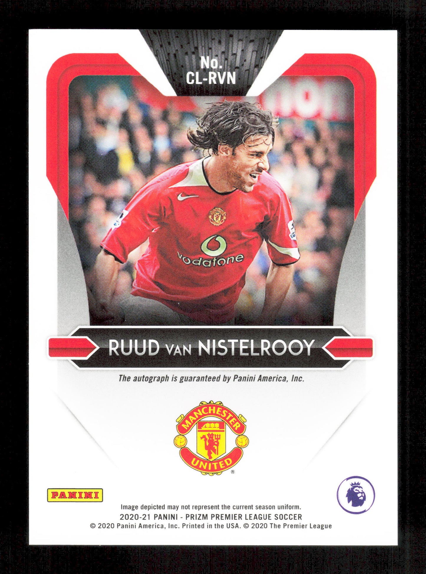 Panini Ruud Van Nistelrooy Club Legends Signatures Panini Prizm Premier League 2020-21