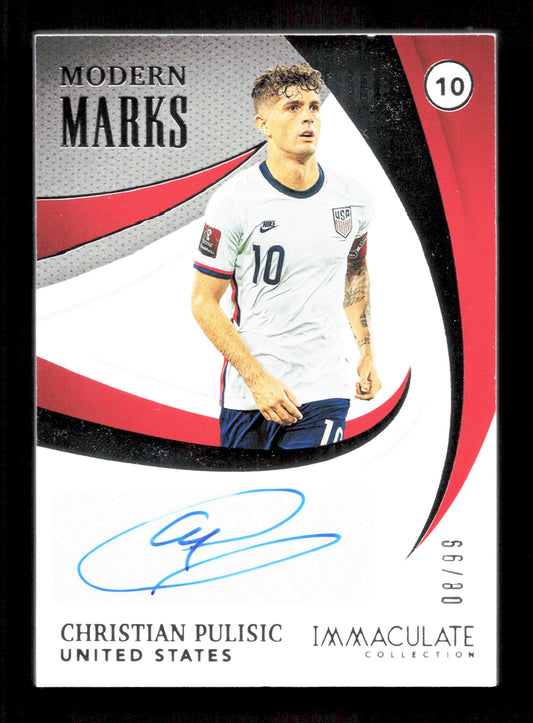 Panini Christian Pulisic Modern Marks Autograph Card /99 Panini Immaculate 2024