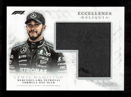 Topps Lewis Hamilton Base Race Worn Reliquia Card Eccellenza 2024