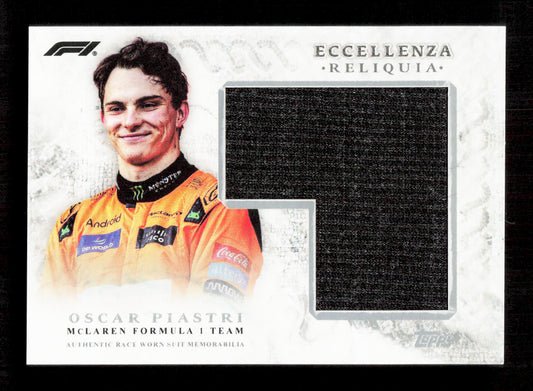 Topps Oscar Piastri Base Race Worn Reliquia Card Eccellenza 2024