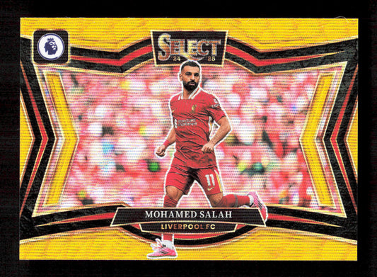 Panini Mohamed Salah Gold Field Level Prizm /10 Panini Select Premier League 2024-25 #221