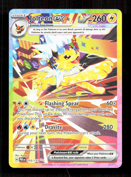 Pokemon Jolteon EX 153/131 Special Illustration Rare Pokemon Prismatic Evolutions 2025