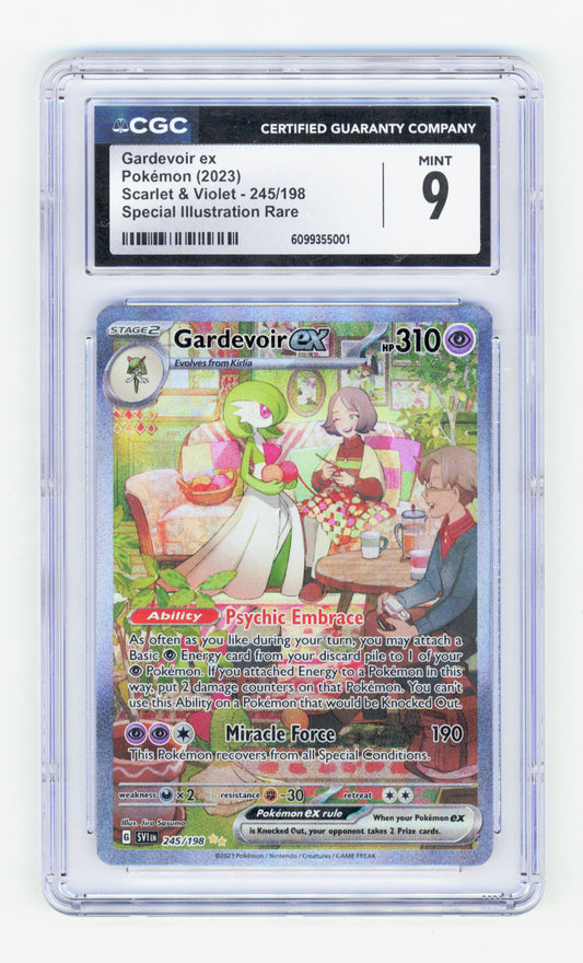 Pokemon Gardevoir ex 245/198 Special Illustration Rare Pokemon Scarlet & Violet 2023 CGC9