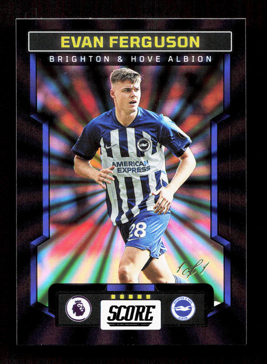 Panini Evan Ferguson 1/1 Panini Score Premier League Soccer #44 2023