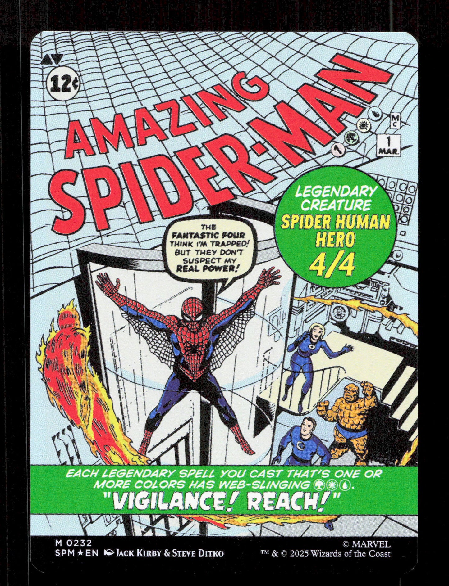 Magic The Gathering Peter Parker/Amazing Spider Man Borderless Foil Magic The Gathering Marvel Spider Man