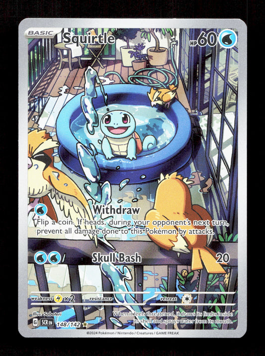 Pokemon Squirtle 148/142 Special Illustration Pokemon Stellar Crown 2024