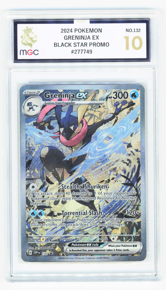 Pokemon Greninja EX /132 Special Illustration Rare Black Star Promo 2024 MGC 10