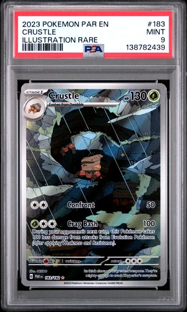 Pokemon Crustle 183/182 Illustration Rare 2023 Paradox Rift PSA 9