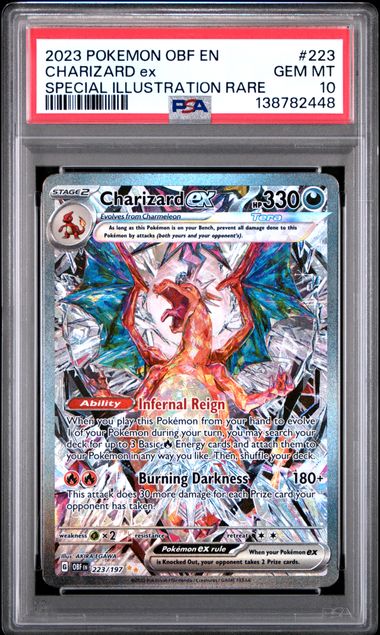 Pokemon Charizard EX 223/197 Special Illustration Rare 2023 Obsidian F