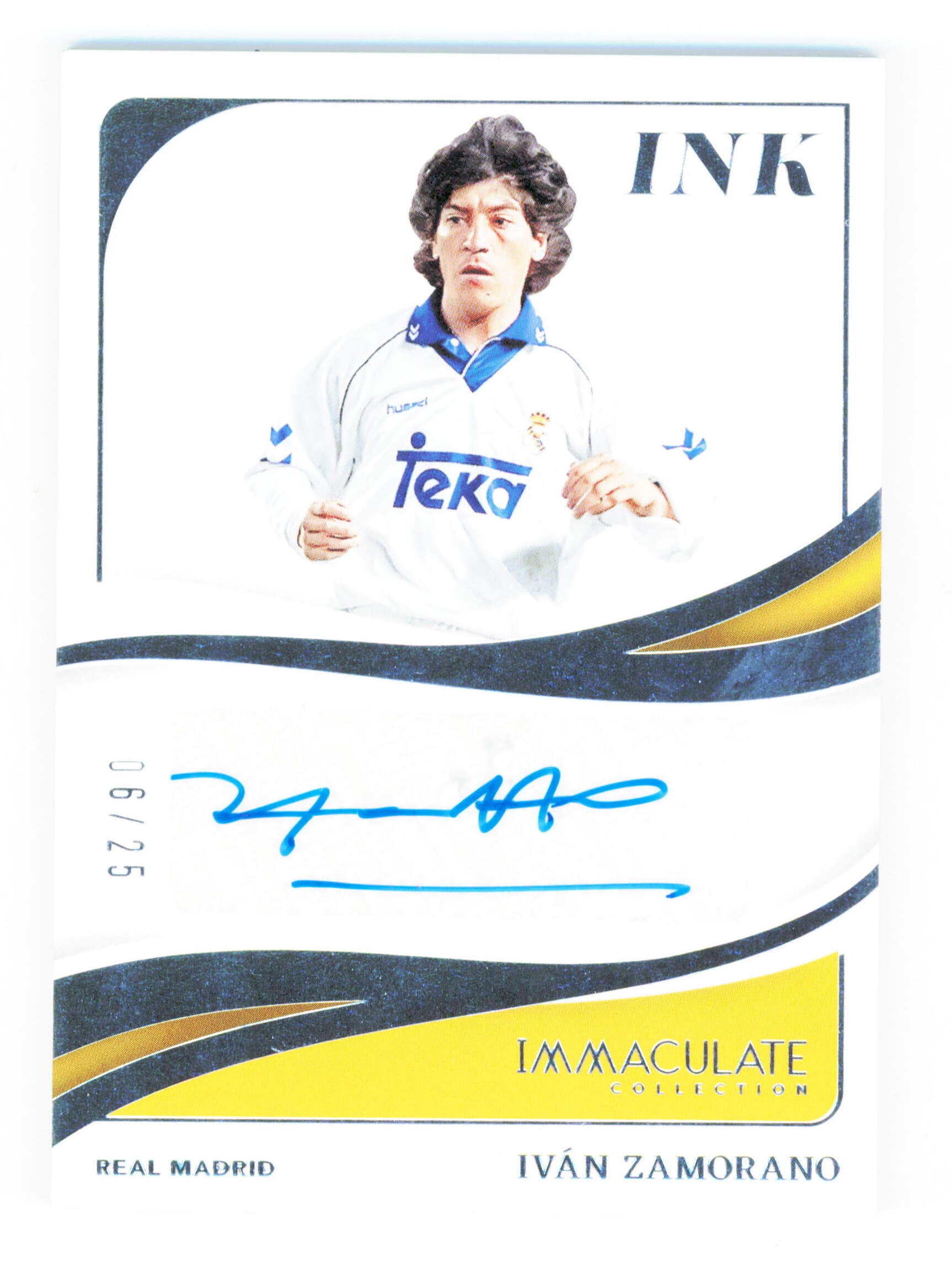 Panini Ivan Zamorano Autograph 06/25 Ink I-IZ Immaculate Collection So