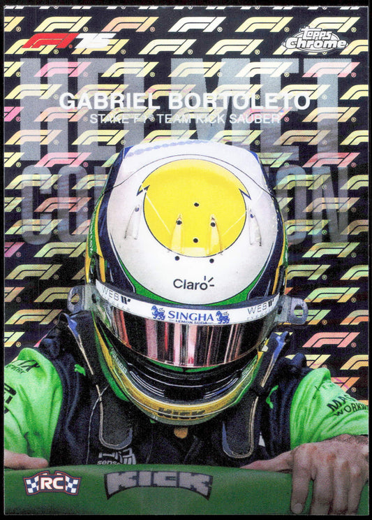 Topps Gabriel Bortoleto Helmet Collection Rookie HC-10 2025 Chrome Formula 1 Logofractor