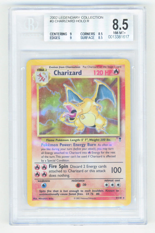 Pokemon Charizard 3/110 Holo 2002 Legendary Collection BGS 8.5
