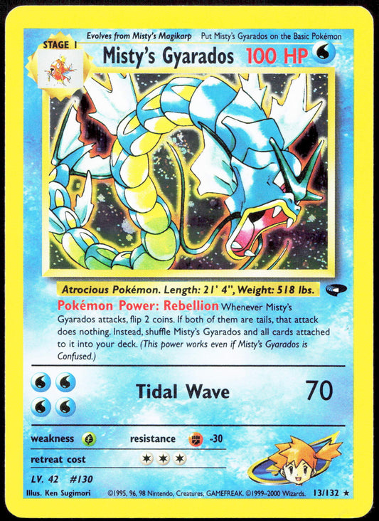 Pokemon Misty's Gyarados Holo 13/132 2000 Gym Challenge