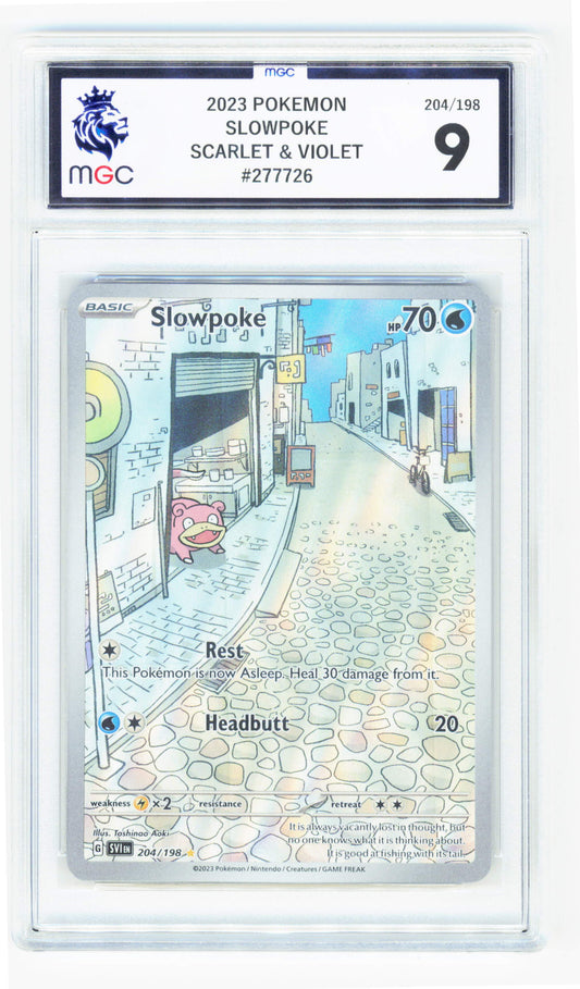 Pokemon Slowpoke 204/198 Illustration Rare 2023 Scarlet & Violet MGC 9