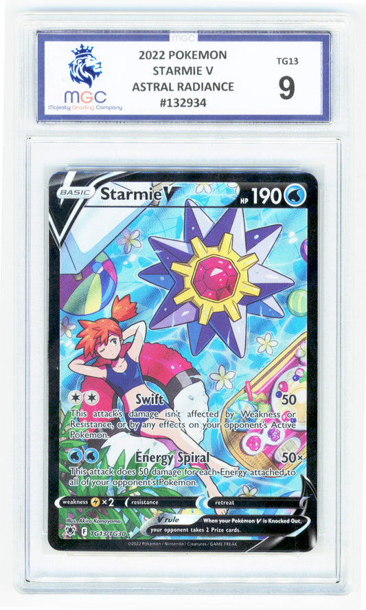 Pokemon Starmie V Tg13/TG30 Full Art 2022 Astral Radiance MGC 9