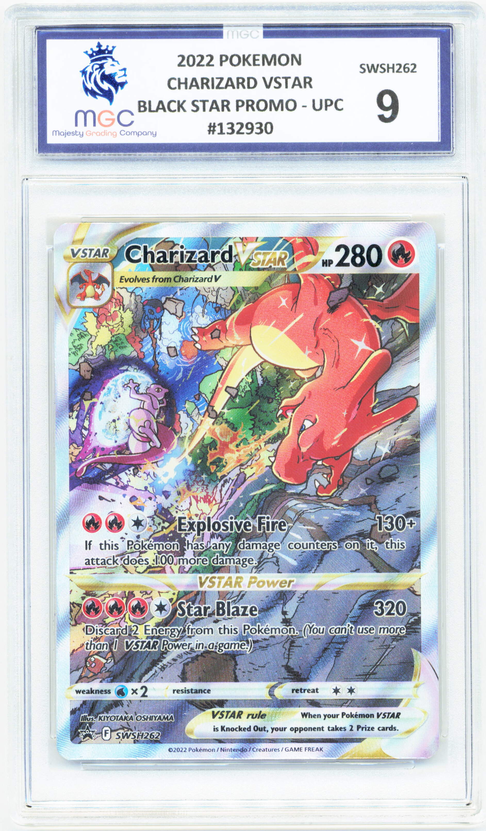 Pokemon Charizard Vstar SWSH262 Full Art Black Star Promo MGC 9