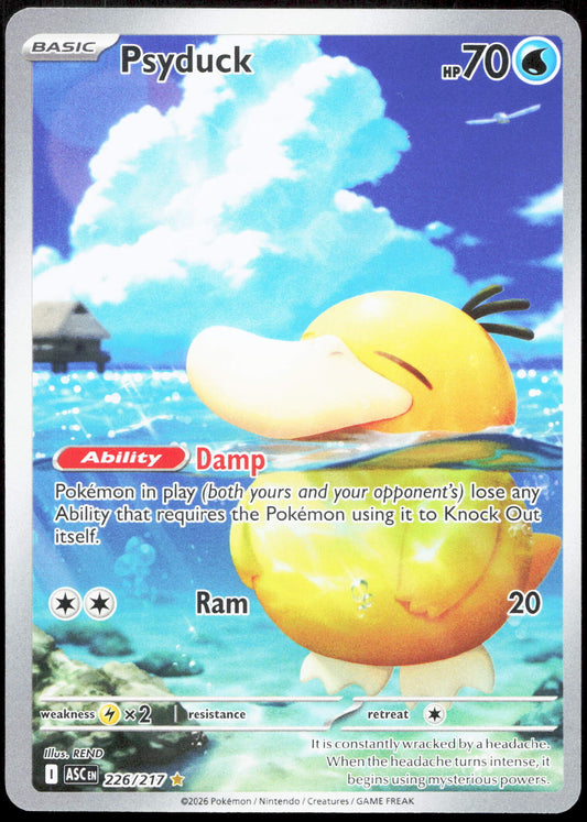 Pokemon Psyduck 226/217 Illustration Rare 2026 Ascended Heroes