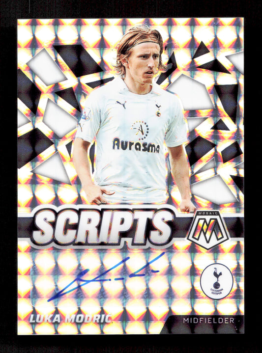 Panini Luka modric Scripts Autograph Card Panini Mosaic Premier League Soccer 2022