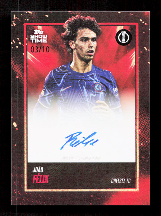Topps Joao Felix Red Autograph Card /10 Topps Show Time 2025