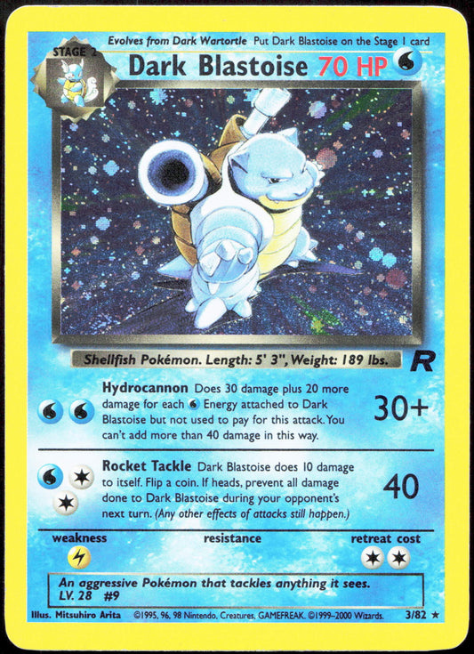 Pokemon Dark Blastoise 3/82 Holo 2000 Team Rocket