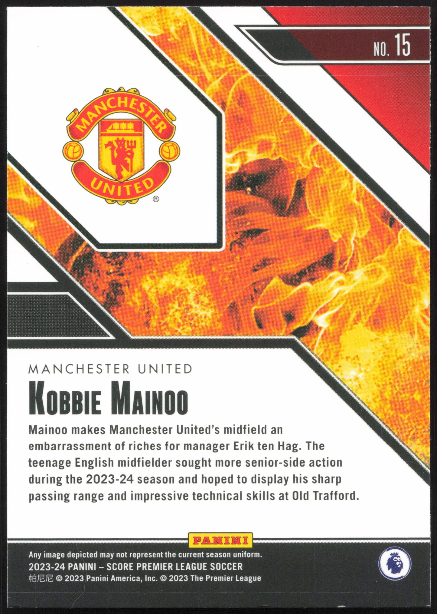 Panini Kobbie Mainoo Hot Rookies 02/15 #15 Score 2023/24