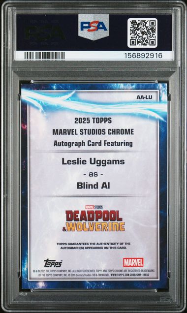 Topps Blind Al/Leslie Uggams Autograph AA-LU 2025 Chrome Marvel Studios PSA 9