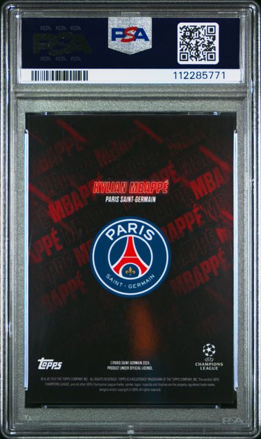 Topps Kylian Mbappe 03/10 Portrait Orange 2023 UCC Showtime PSA 9