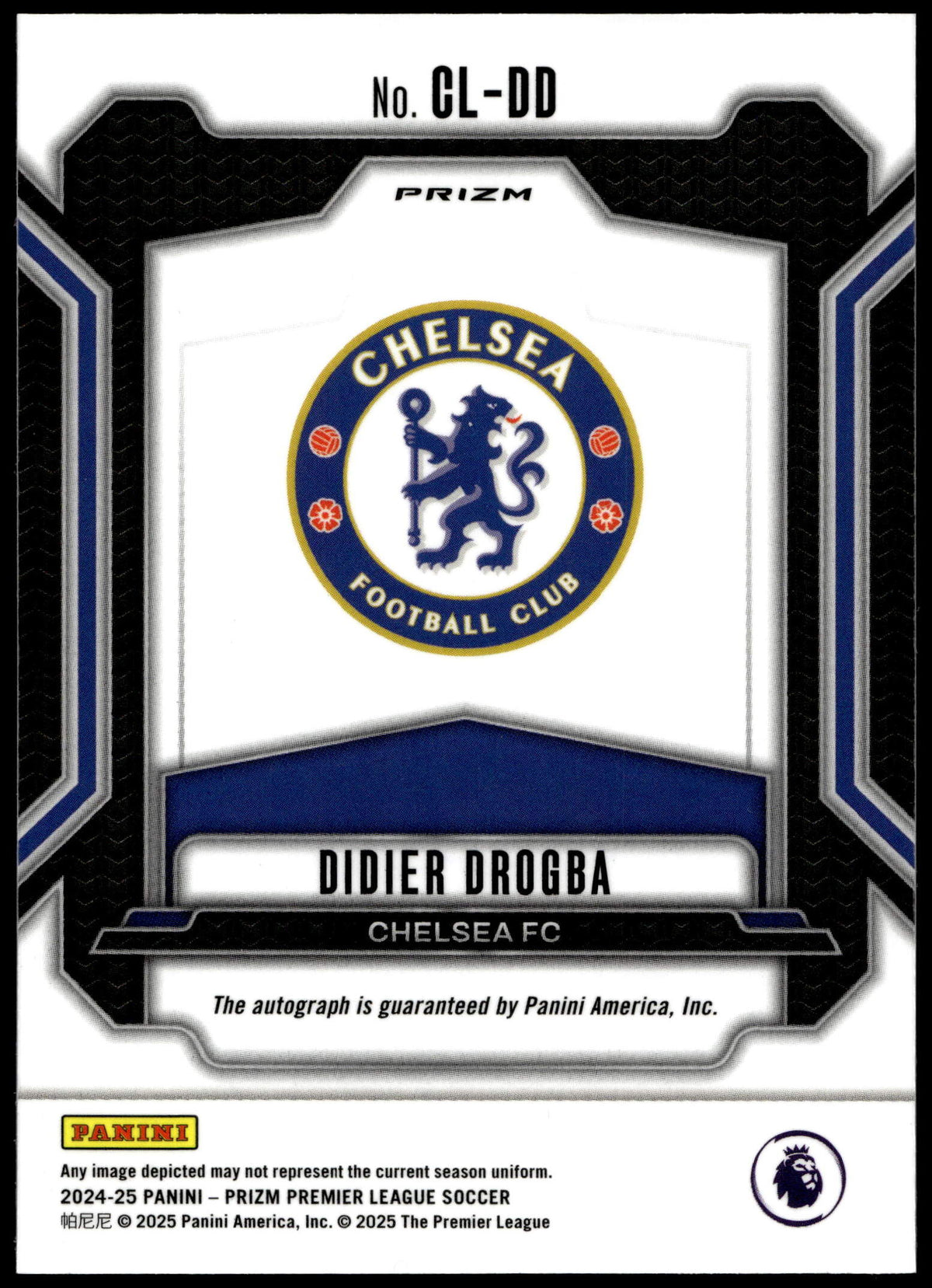 Panini Didier Drogba Club Legends Choice #CL-DD 2024-25 Prizm Premier League