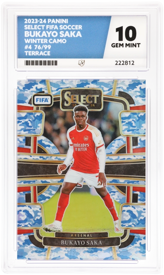 Panini Bukayo Saka Winter Camo Terrace Card /99 Panini Select Fifa Soccer 2023-24 #4 ACE10