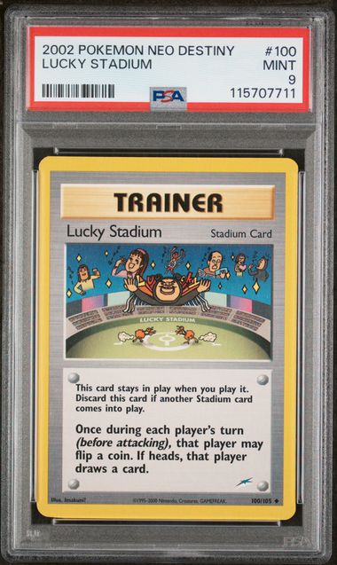 Pokemon Lucky Stadium 100/105 Uncommon 2002 Neo Destiny PSA 9