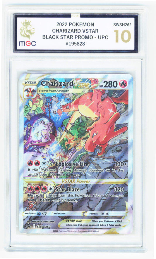 Pokemon Charizard VSTAR SWSH262 Full Art 2022 Black Star Promo MGC 10