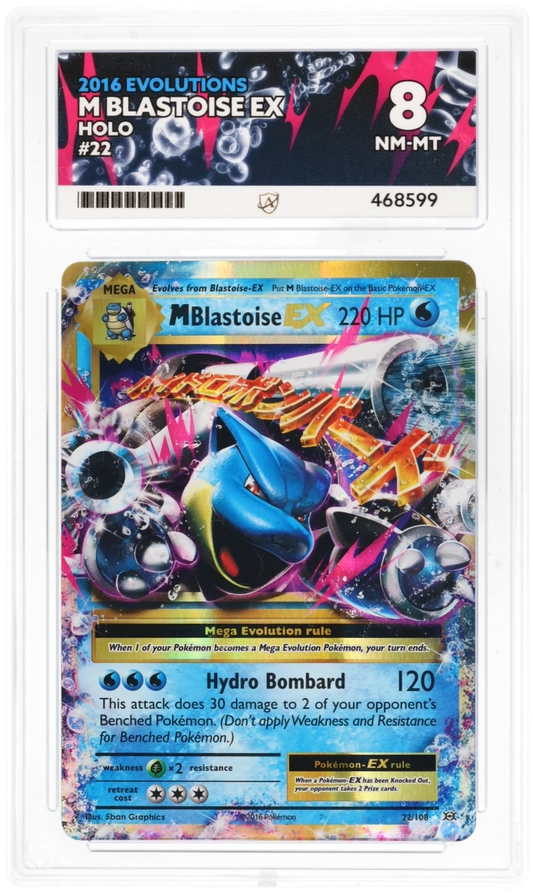 Pokemon M Blastoise EX 22/108 Holo 2016 Evolutions ACE 8