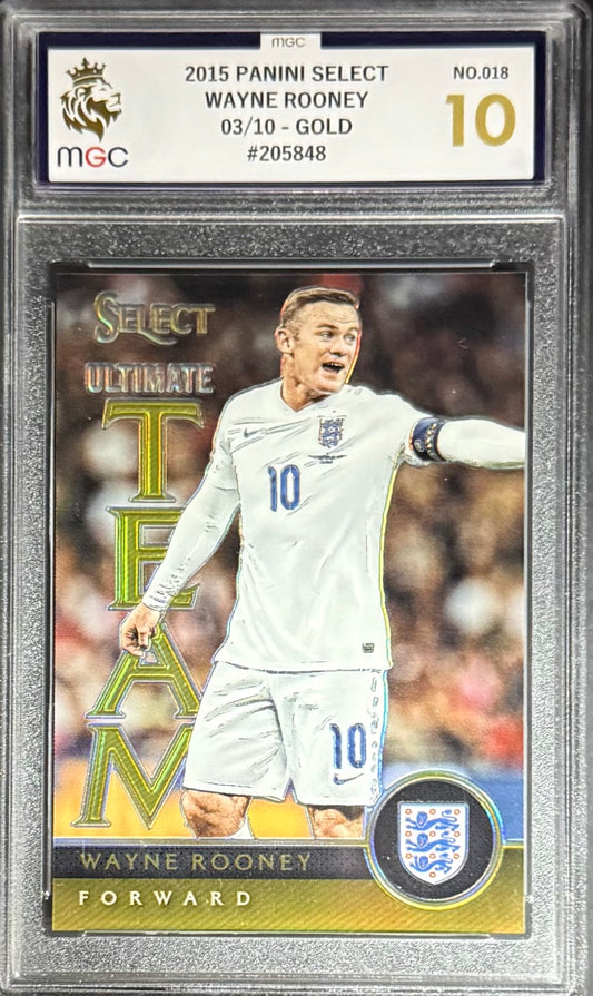 Panini Wayne Rooney Gold Parallel Card /10 Panini Select 2015 MGC10