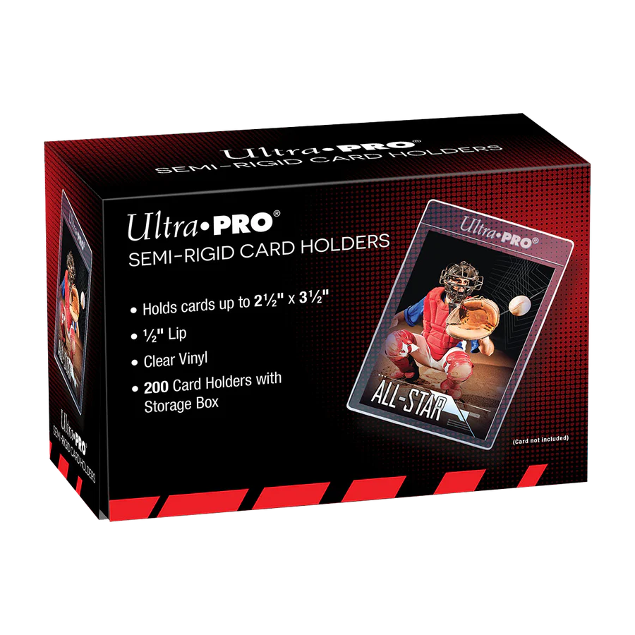 Ultra Pro Semi Rigid 1/2" Lip Sleeves - 200 Pack