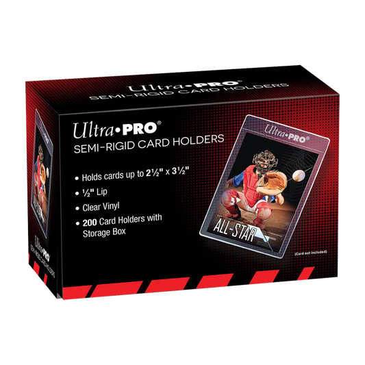 Ultra Pro Semi Rigid 1/2" Lip Sleeves - 200 Pack