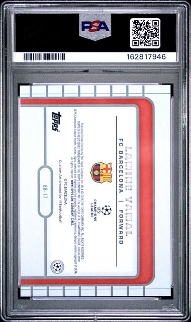 Topps Lamine Yamal 8 Bit Shots #8B-17 2025-2026 Topps Uefa Club Competitions PSA 10