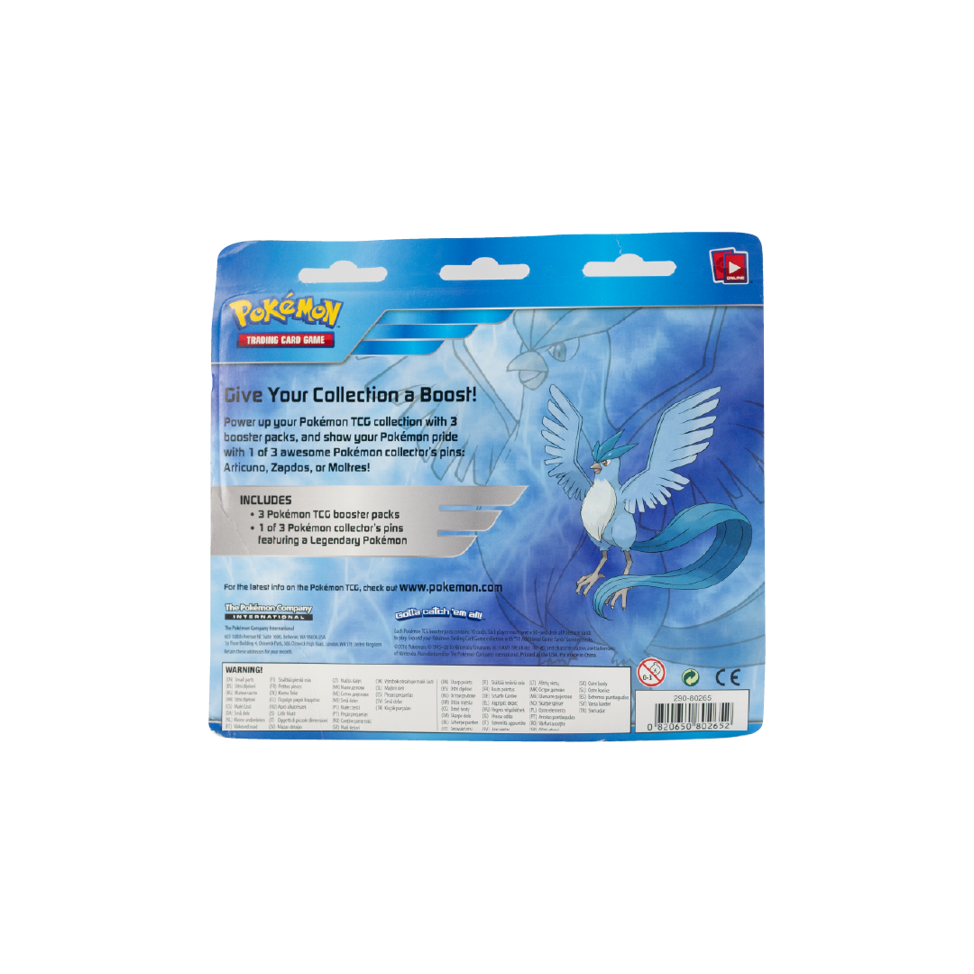 Pokémon XY 2016 Triple Blister Pack with Articuno Pin