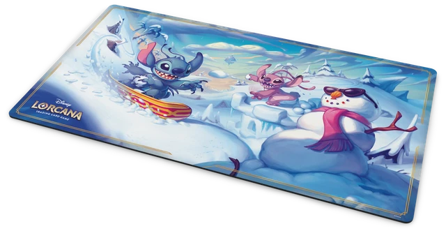 Disney Lorcana: Hyperia City Playmat – Stitch and Angel