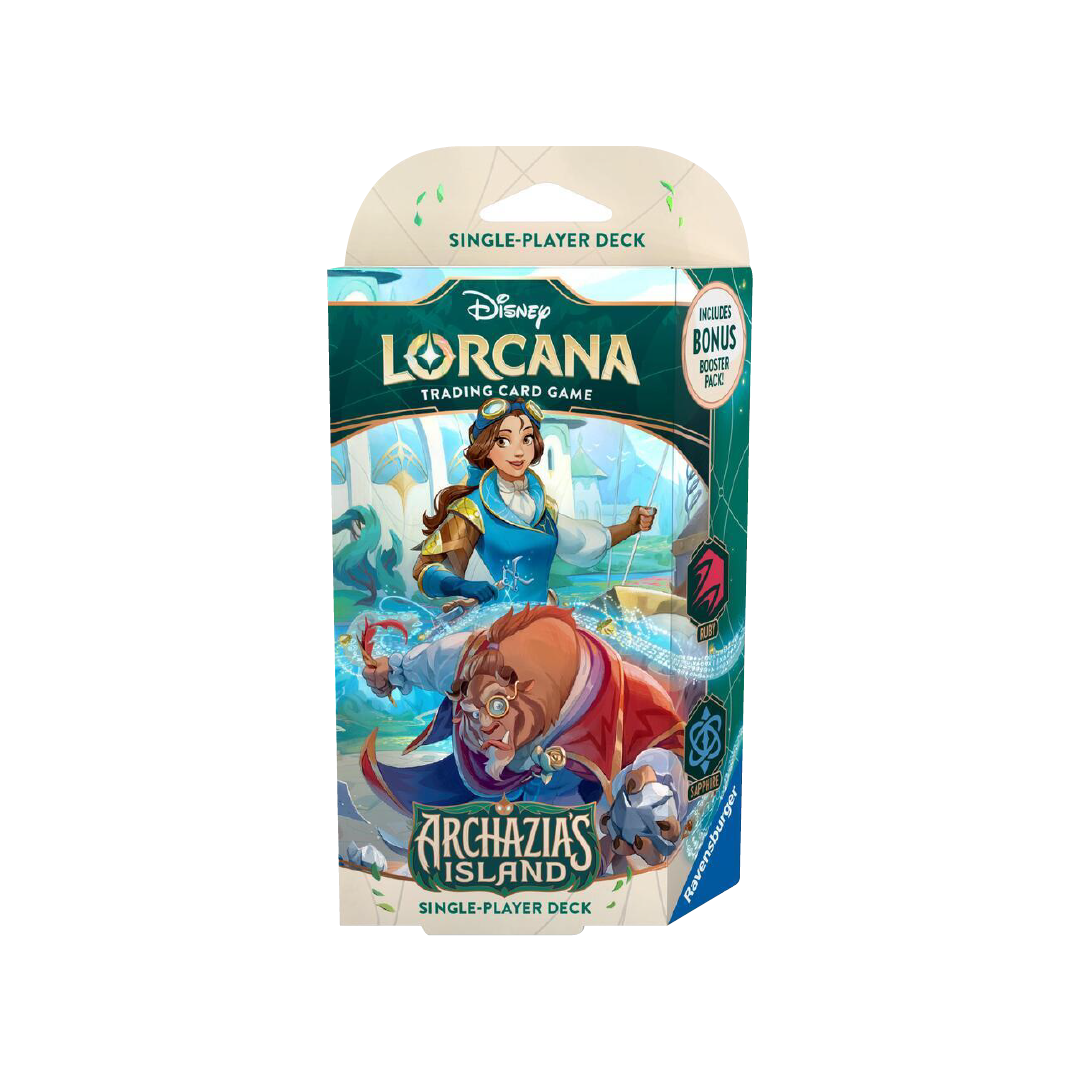 lorcana starter decks uk Disney Lorcana Archazia's Island Starter Deck – Ruby & Sapphire