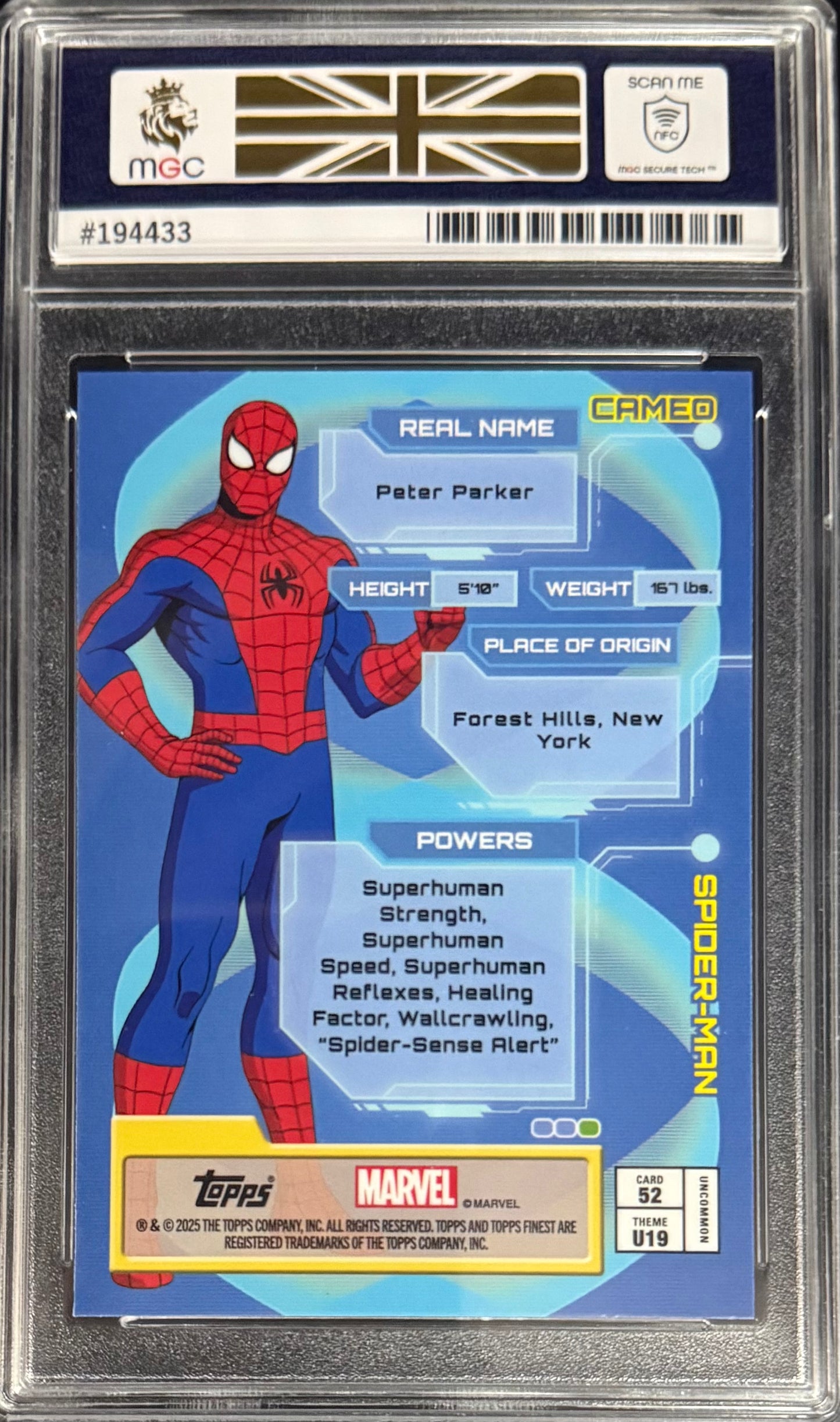 Topps Spider-Man Ultimates Card Finest Marvel 2025 MGC10