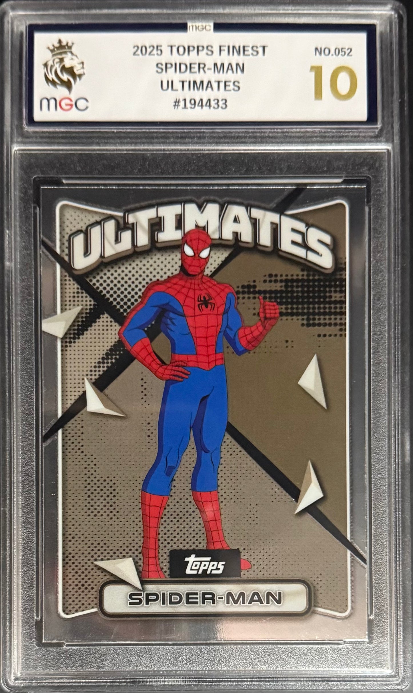 Topps Spider-Man Ultimates Card Finest Marvel 2025 MGC10