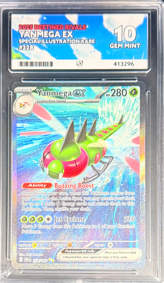 Pokemon Yanmega EX 228/182 Special Illustration Rare Pokemon Destined Rivals 2025 ACE10