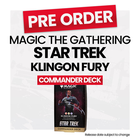 Magic: The Gathering Star Trek Commander Deck Klingon Fury- Pre-Order