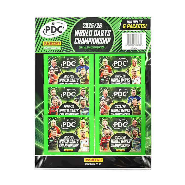Panini PDC 2026 World Championship Darts Sticker Collection Multipack
