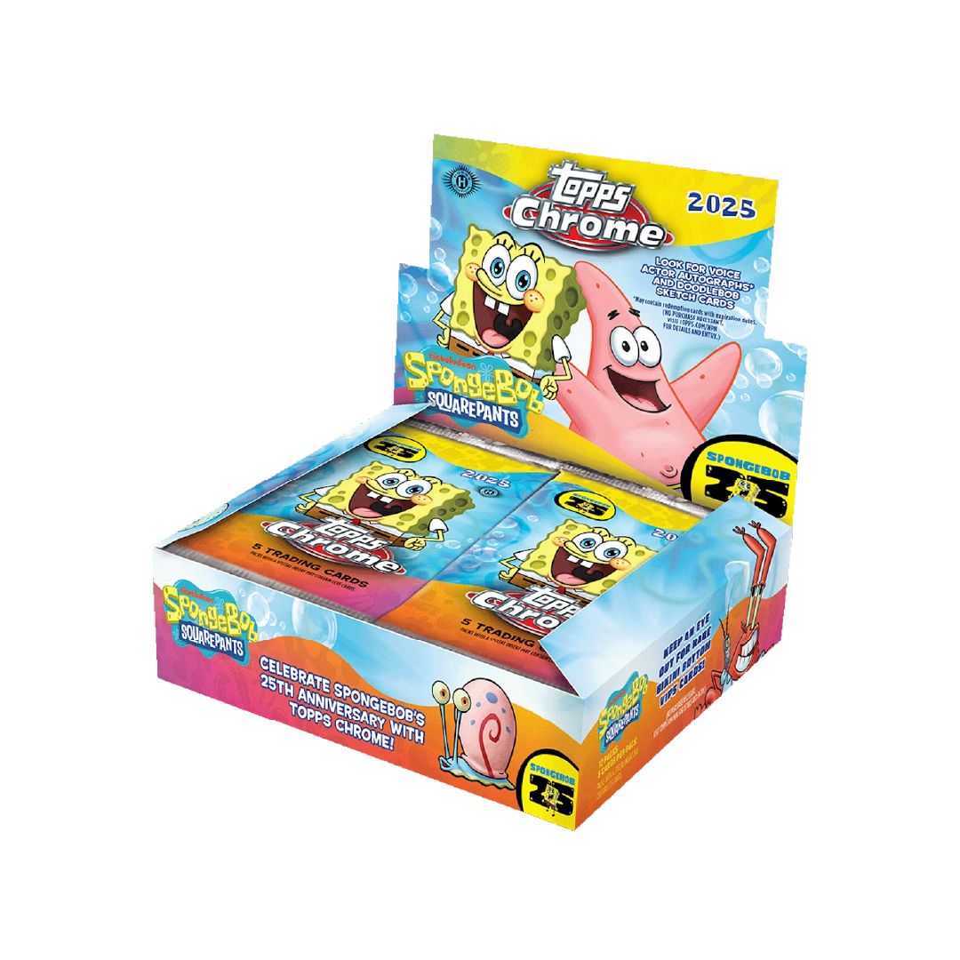 Topps Chrome SpongeBob 25th Anniversary 2025 Hobby Box - Pre-Order
