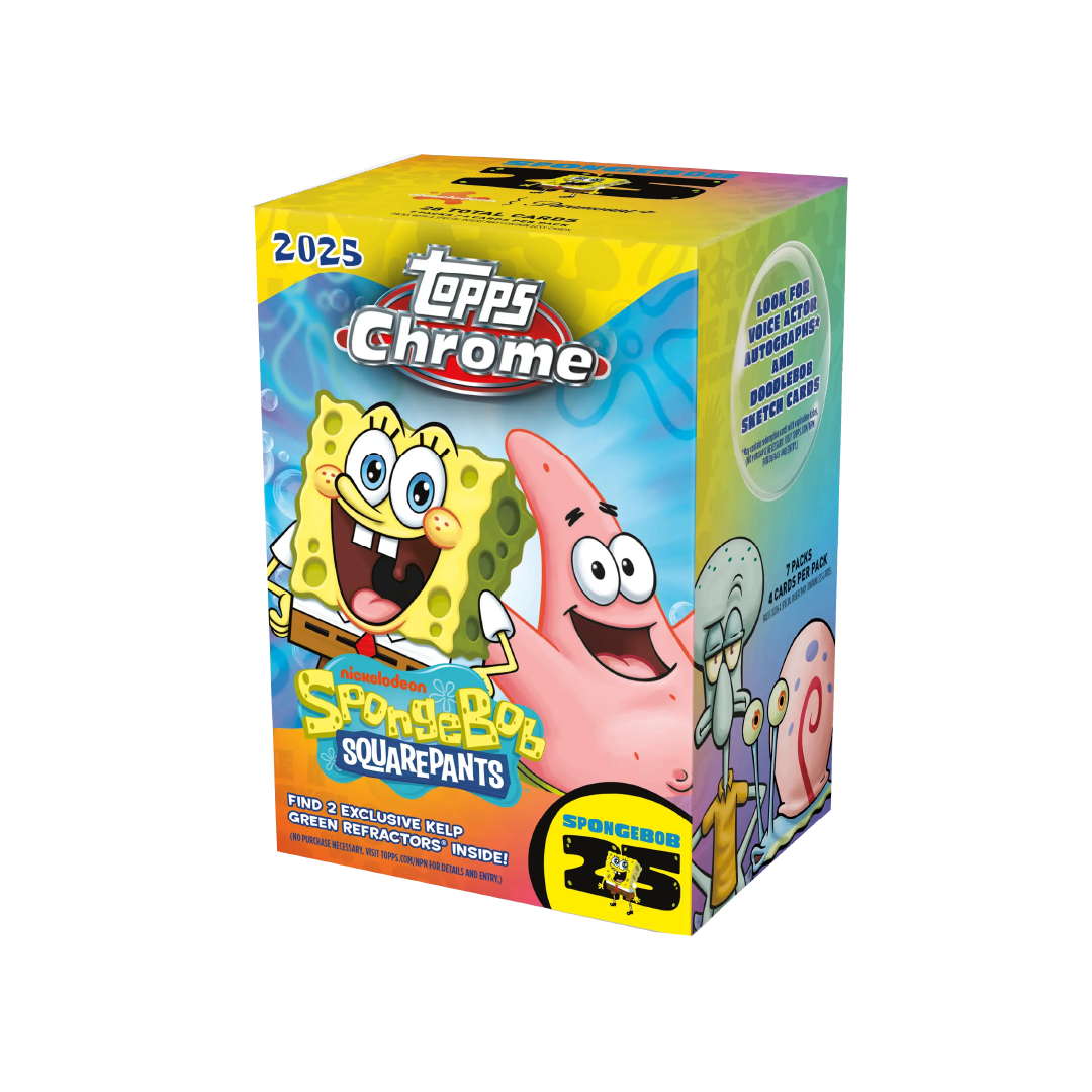 Topps Chrome SpongeBob 25th Anniversary 2025 Value Box - Pre-Order